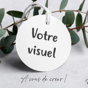 Etiquettes PERFORÉES personnalisées avec votre visuel, votre thème, création ou votre logo