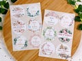 Étiquettes personnalisées AUTOCOLLANTES – Mariage, Baptême, Baby Shower, EVJF, Communion, Anniversaire – Stickers cadeaux invités product logo