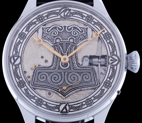 Pre-order Vintage Men's Wristwatch Stainless Steel Skeleton Mens