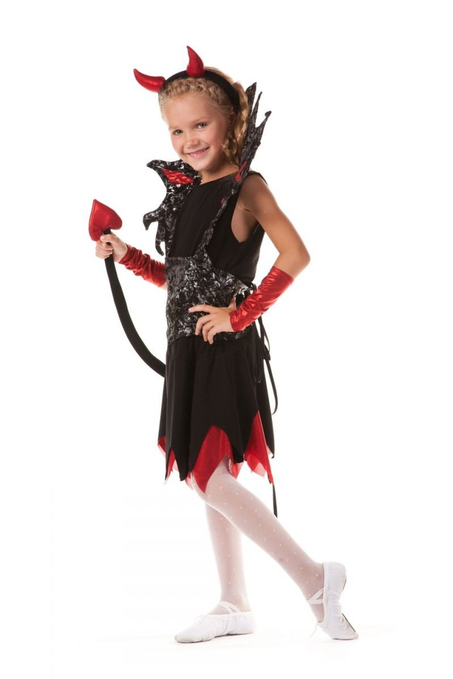Girls devil costume Halloween Kids demon costume Children Etsy