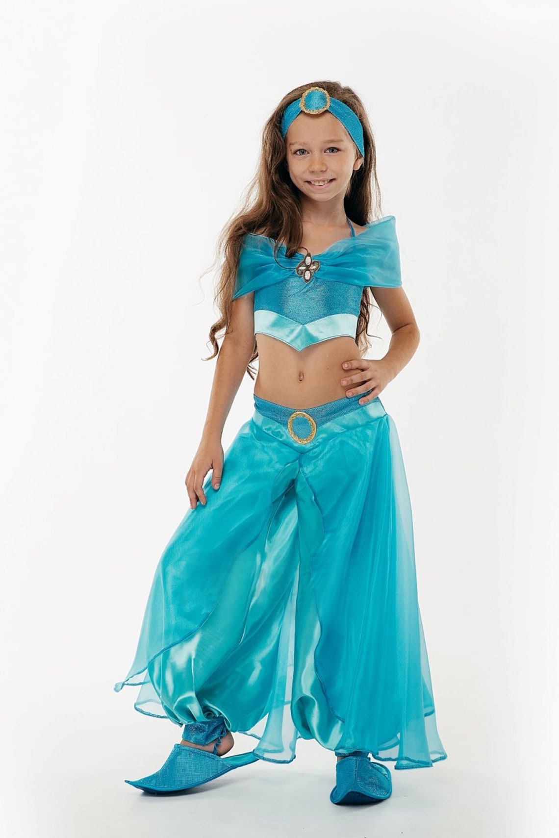 Girl princess Jasmine costume Kids belly dance costume Child Etsy