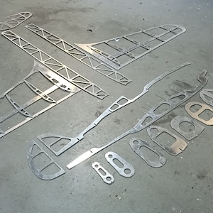 Extra large aircraft model hanging decoration or flight model CNC cut DXF