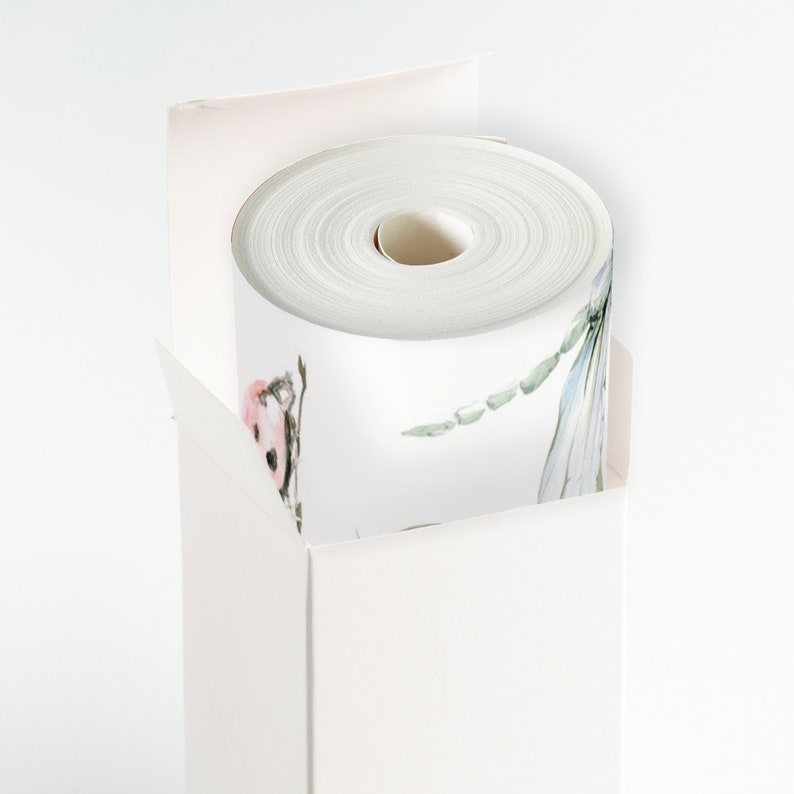 Botanical Wallpaper Roll Butterfly Wallpaper Peel and Stick Etsy