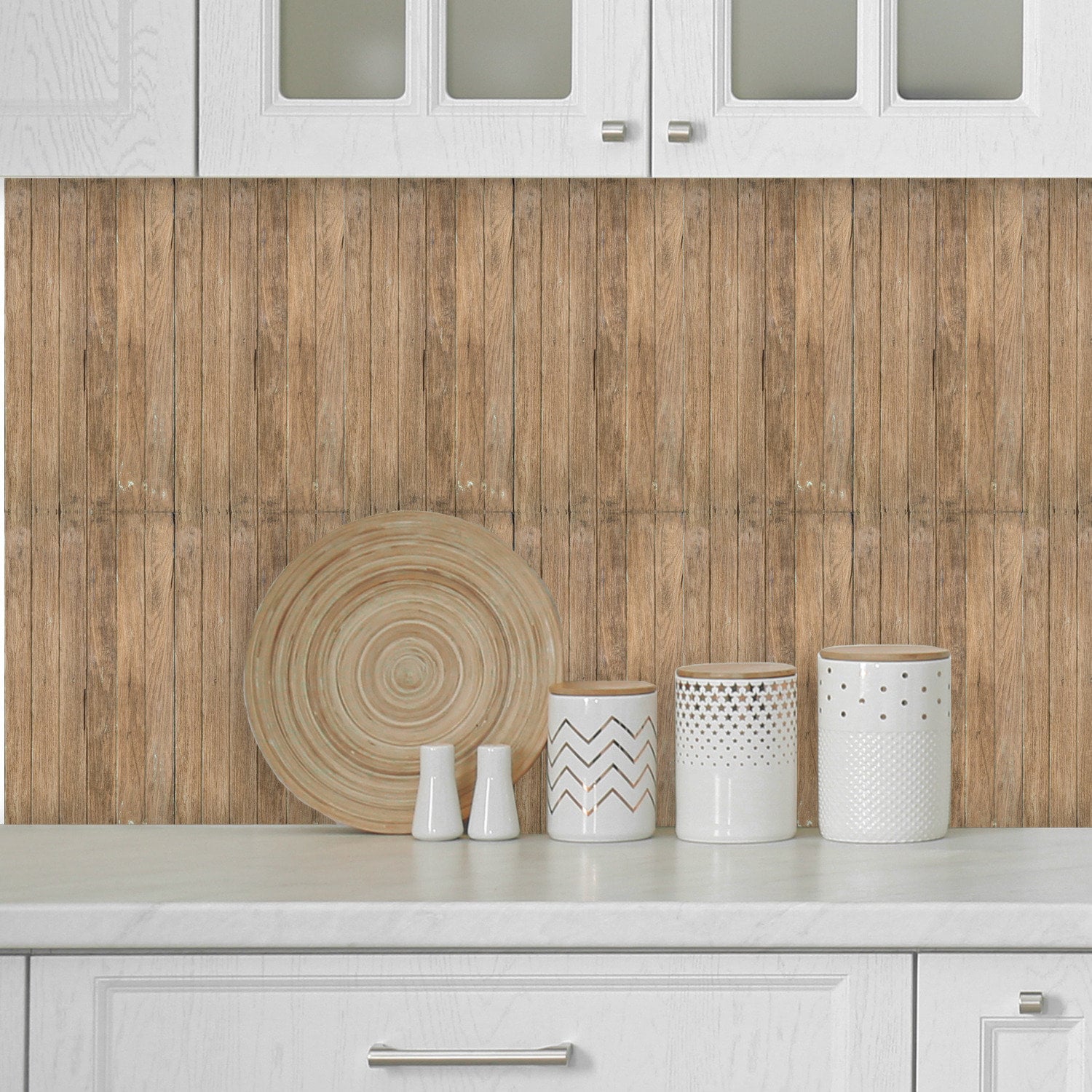 Temporary Wood Wallpaper Roll Rustic Wall Decor Brown Etsy