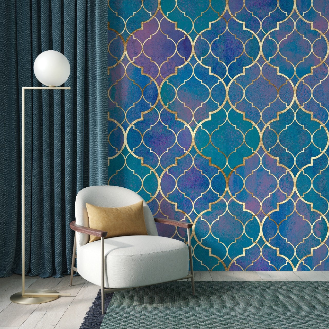 Teal Wallpaper - Etsy Teal Wallpaper - Etsy