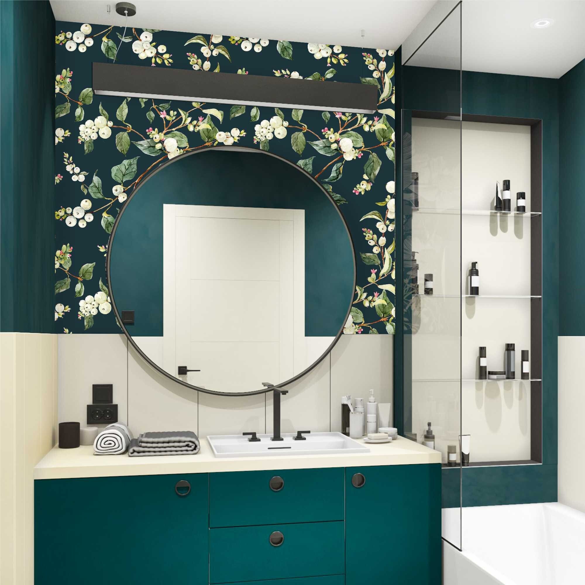 Dark Wallpaper Green Wallpaper Floral Wallpaper Beautiful - Etsy