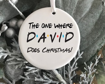 FRIENDS Christmas decoration The one where Friends Episode fan Personalised