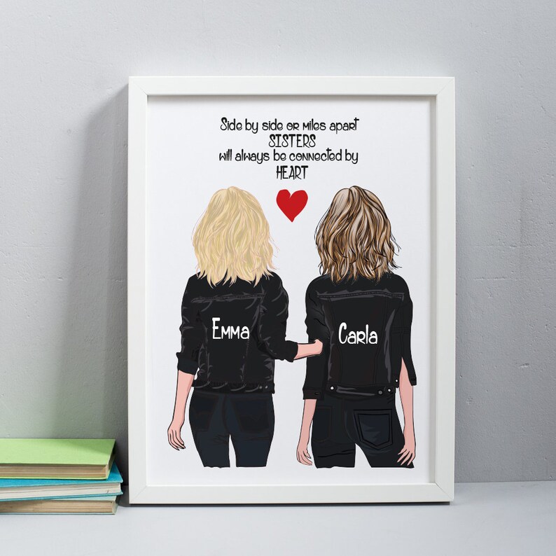 Personalised Sister Print. Sister Gift Sisters Personalised Etsy Canada