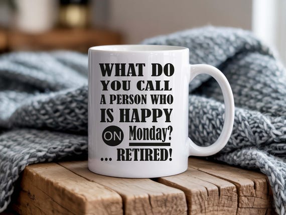 RAHMENLOS Tazza Da Caffè "Bin Im Ruhestand" (Sono In Pensione) - 320 Ml - Regalo Per Pensionati In Confezione Regalo - 2