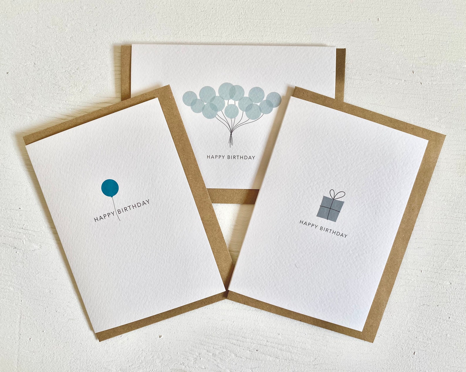 Luxury Greeting Card Pack // 3 Illustrated Cards For Him Etsy