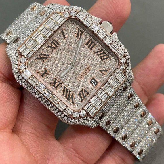 Moissanite Watch Diamond Watch Iced Out Watch Hip Hop Watch Luxury