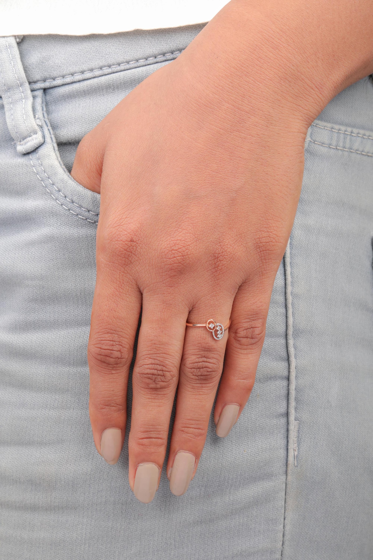 Infinity 18K Rose Gold Promise Ring Rose Gold Engagement Etsy