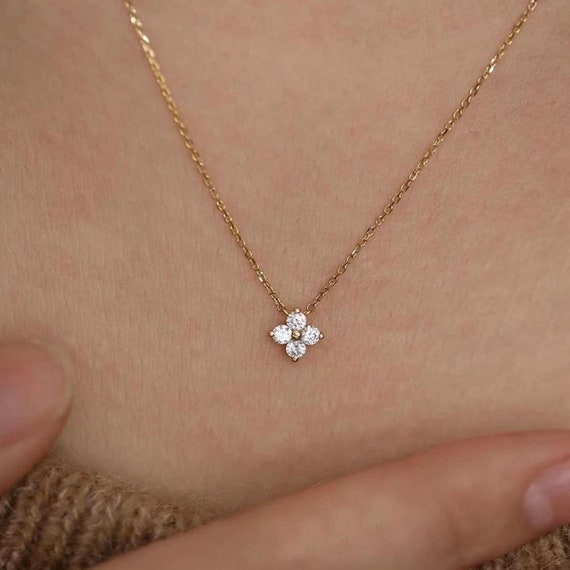 4 stone diamond pendant deals