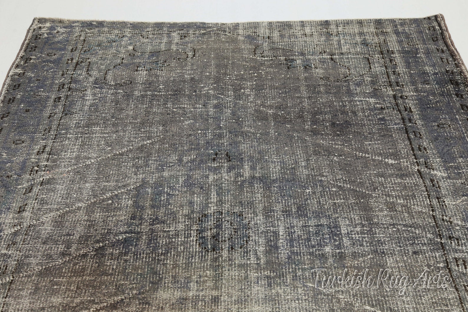 5.4x7.9 Ft FADED DISTRESSED AREA Decor Rug Oushak Handmade Etsy