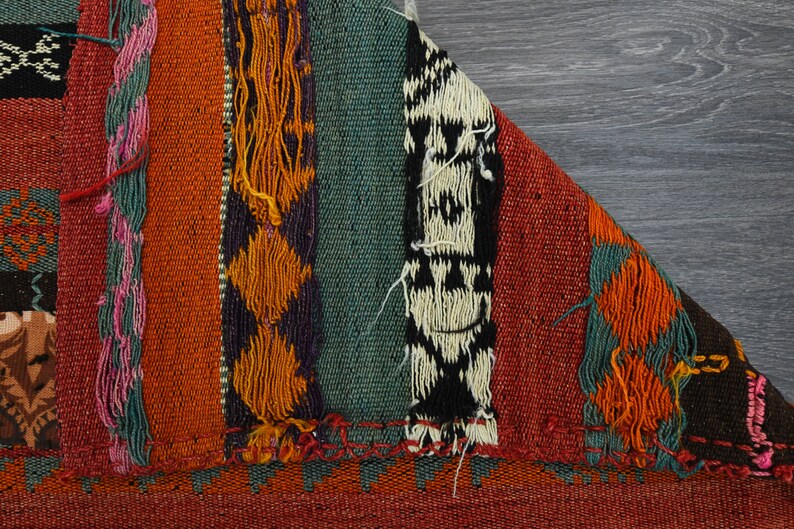 6.3x7.2 Ft, TURKISH KILIM Rug, Vintage Rug, Oushak Rug, Flatweave Rug