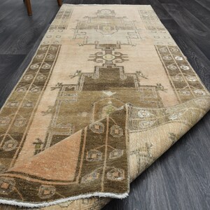 2.8x8.5 ft, HALLWAY TURKISH Runner, Vintage Runner, Oushak Runner, Wool, Handmade, Bohemian Runner, Farmhouse Decor, Orange Ethnic Carpet