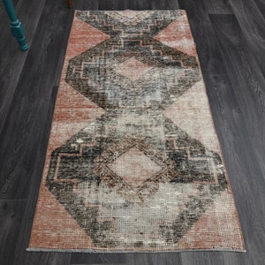 2.7x5.3 Ft, TURKISH Rug, Vintage Rug, Oushak Rug, Wool Rug, Handmade Rug, Bath Mat, Door Mat, Farmhouse Decor, Runner Rug, Small Rug, Carpet