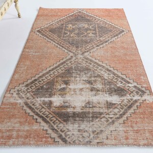 2.7x4.3 Ft, TURKISH Rug, Vintage Rug, Oushak Rug, Wool Rug, Handmade Rug, Bath Mat, Door Mat, Farmhouse Decor, Runner Rug, Small Rug, Carpet