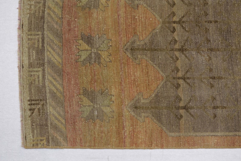 Handmade Rug 2x8.9 ft Vintage Rug Vintage Rug Boho Rug Oushak Rug Rug Runner Decor Rug TURKISH RUG RUNNER Wool Rug Hallway Rug
