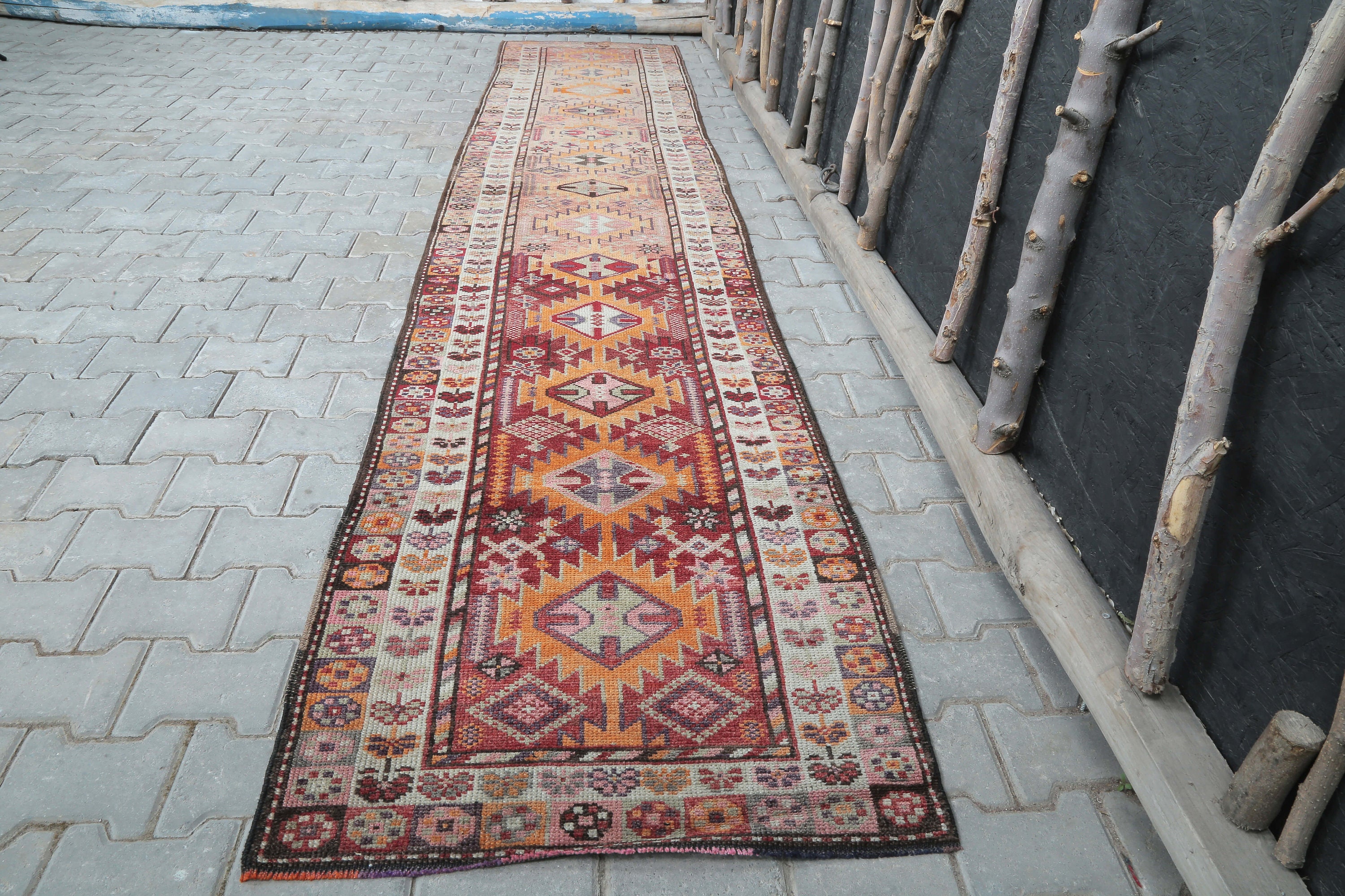 2.7x13.3 ft HERKI HALLWAY Runner TURKISH Runner Vintage Etsy