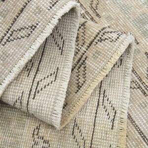 6&#39;5x10&#39;6 ft, BEIGE TURKISH RUG, Vintage Area Rug, Living Room Rug, Office Rug, Dining Room Rug, Washable, Handmade Oushak Rug, Wool, Decor