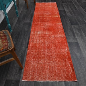 70x250 cm, OUSHAK LÄUFER, FLACHteppich, Türkischer Läufer, Vintage Teppich, Wolle, Handgemacht, Roter Teppich, Fester Teppich