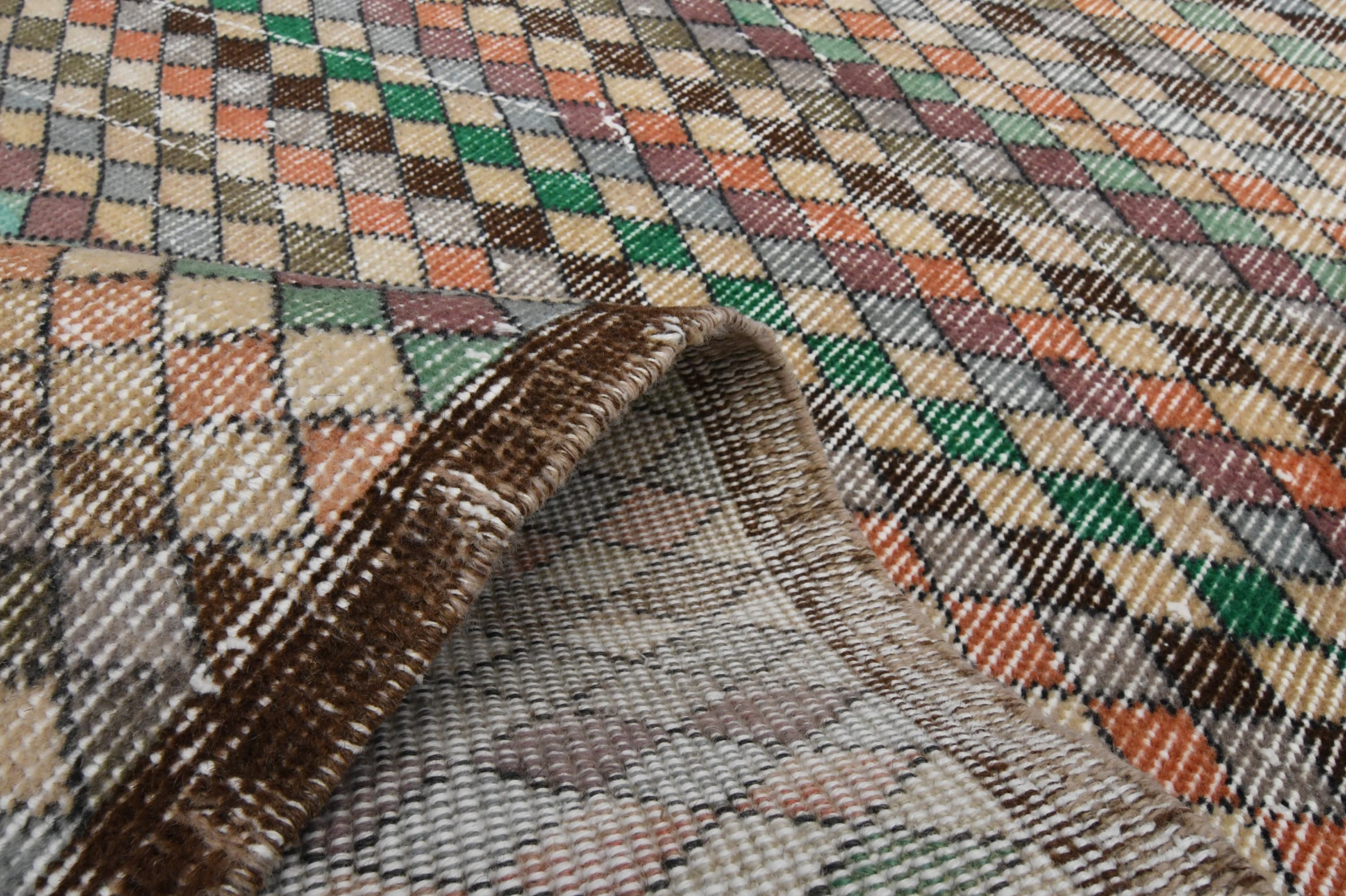 3.6x5.9フィート、トルコ製ラグ、ウシャックラグ、ヴィンテージラグ