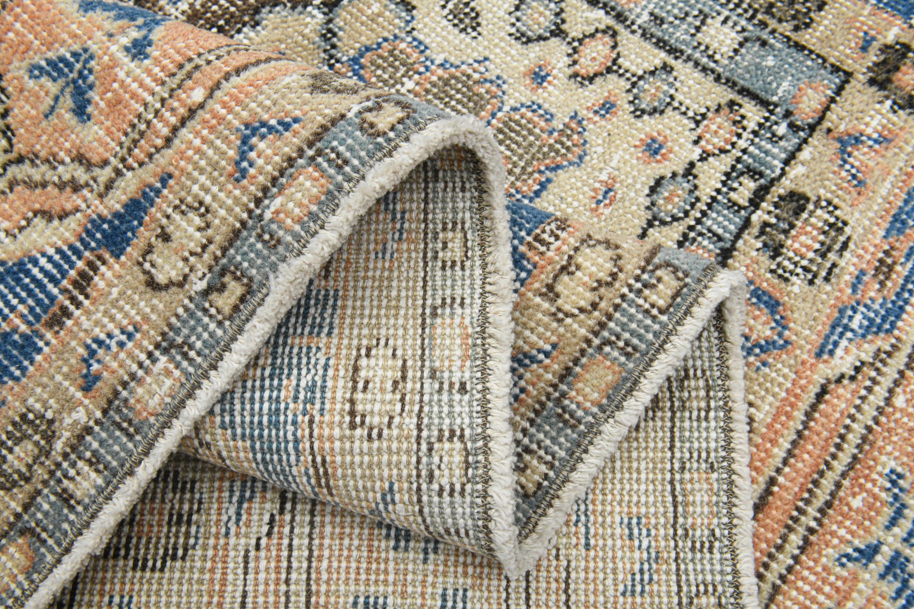 6'7x10'4フィート、トルコ製ウシャクラグ、ヴィンテージラグ、リビング