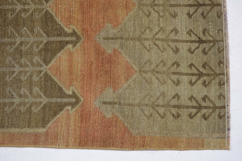 Handmade Rug 2x8.9 ft Vintage Rug Vintage Rug Boho Rug Oushak Rug Rug Runner Decor Rug TURKISH RUG RUNNER Wool Rug Hallway Rug