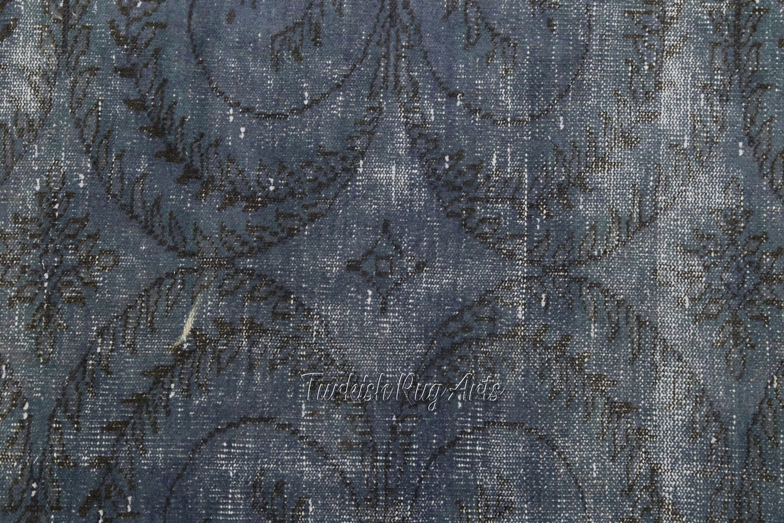 6x9.4 ft TURKISH DARK BLUE Area Rug Area Rug Vintage Rug Etsy