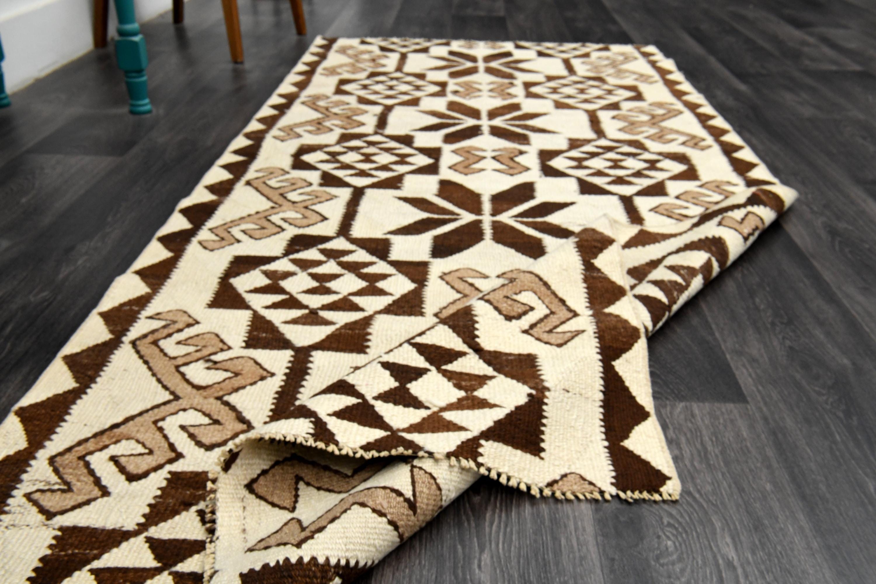 3'5x7'7 Ft, INTERIOR DESIGNER RUNNER, Handmade Oushak Runner