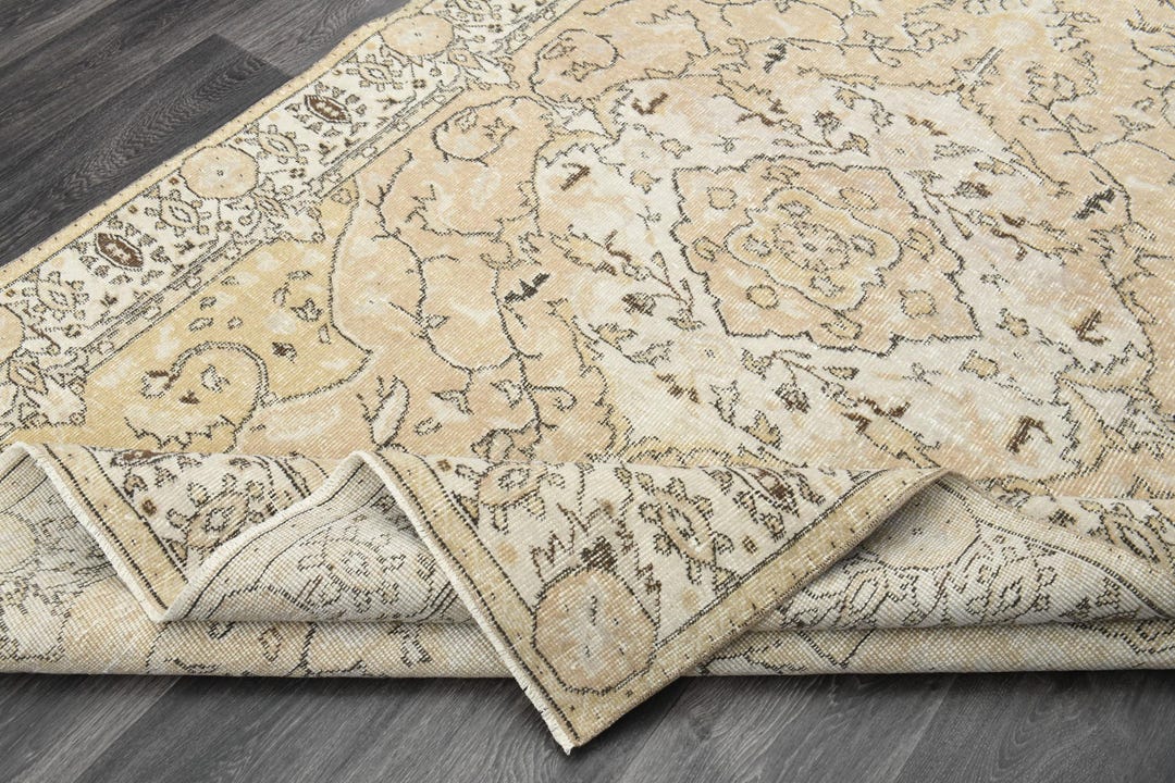 5.4 x 8.7フィート、ブラウントルコ製エリアラグ、トルコラグ