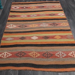 3x4.2 Ft, TURKISH Rug, Vintage Rug, Oushak Rug, Wool Rug, Handmade Rug, Bath Mat, Door Mat, Farmhouse Decor, Runner Rug, Small Rug, Carpet