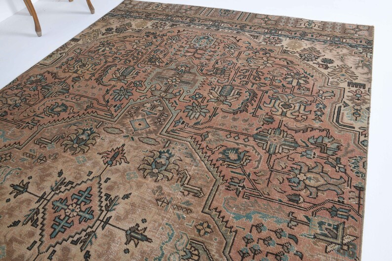 5.4x10 Ft Brown Runner Rug Wool Vintage Rug Turkish Rug Etsy