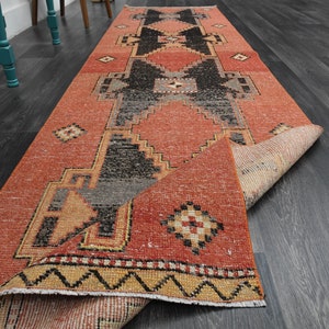 3x5 Ft, TURKISH Rug, Vintage Rug, Oushak Rug, Wool Rug, Handmade Rug, Bath Mat, Door Mat, Farmhouse Decor, Runner Rug, Small Rug, Red Carpet