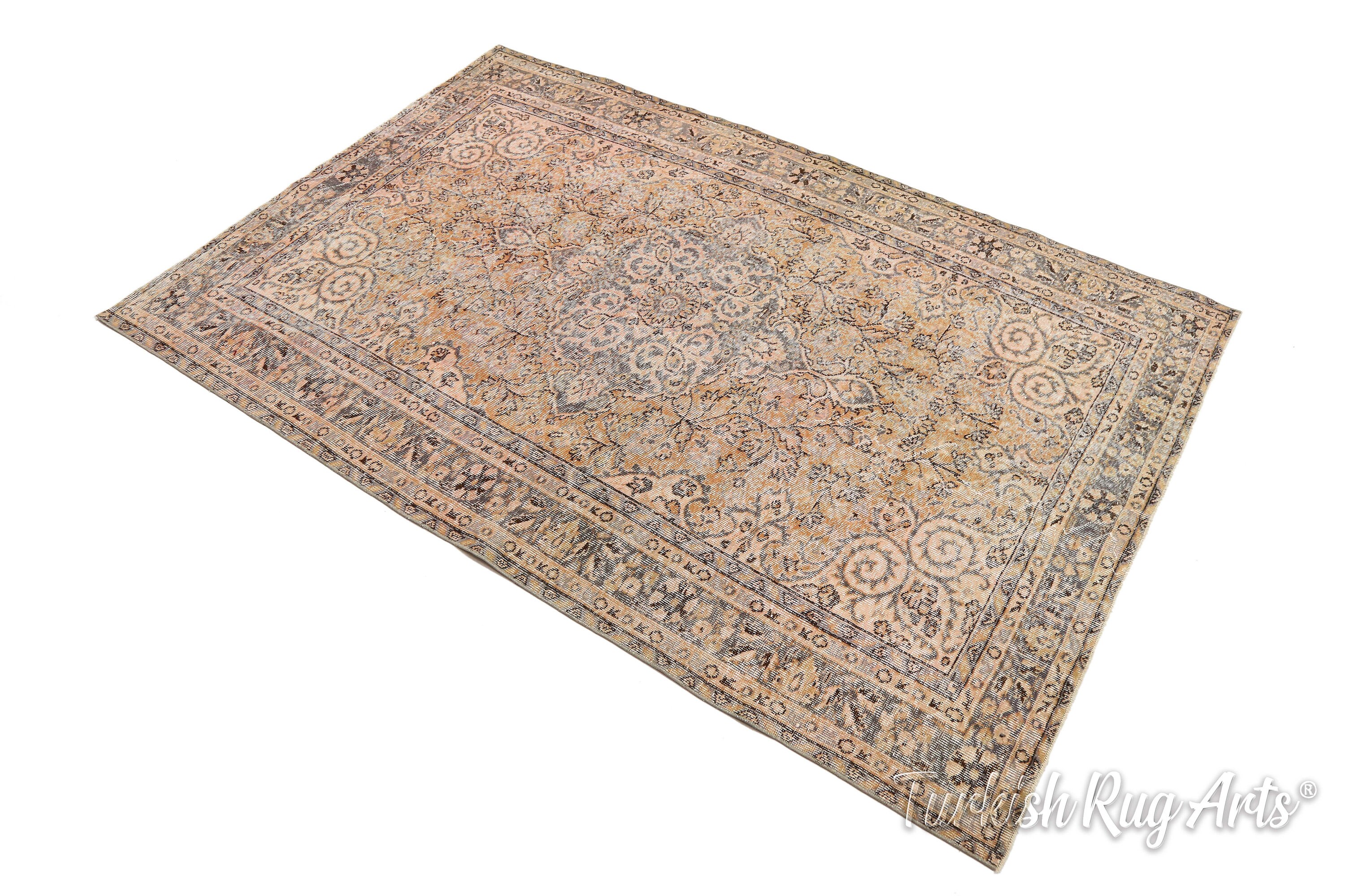 5.7x8.7 ft TURKISH Rug VINTAGE Rug FLORAL Rug Handmade Etsy