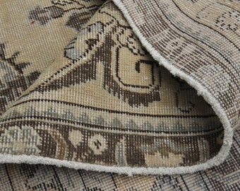 30x30 cm, TÜRKISCHER OVERSIZED Teppich, Vintage Teppich, Orientteppich, Orientteppich, Heriz Teppich, Handgemacht, Bauernteppich