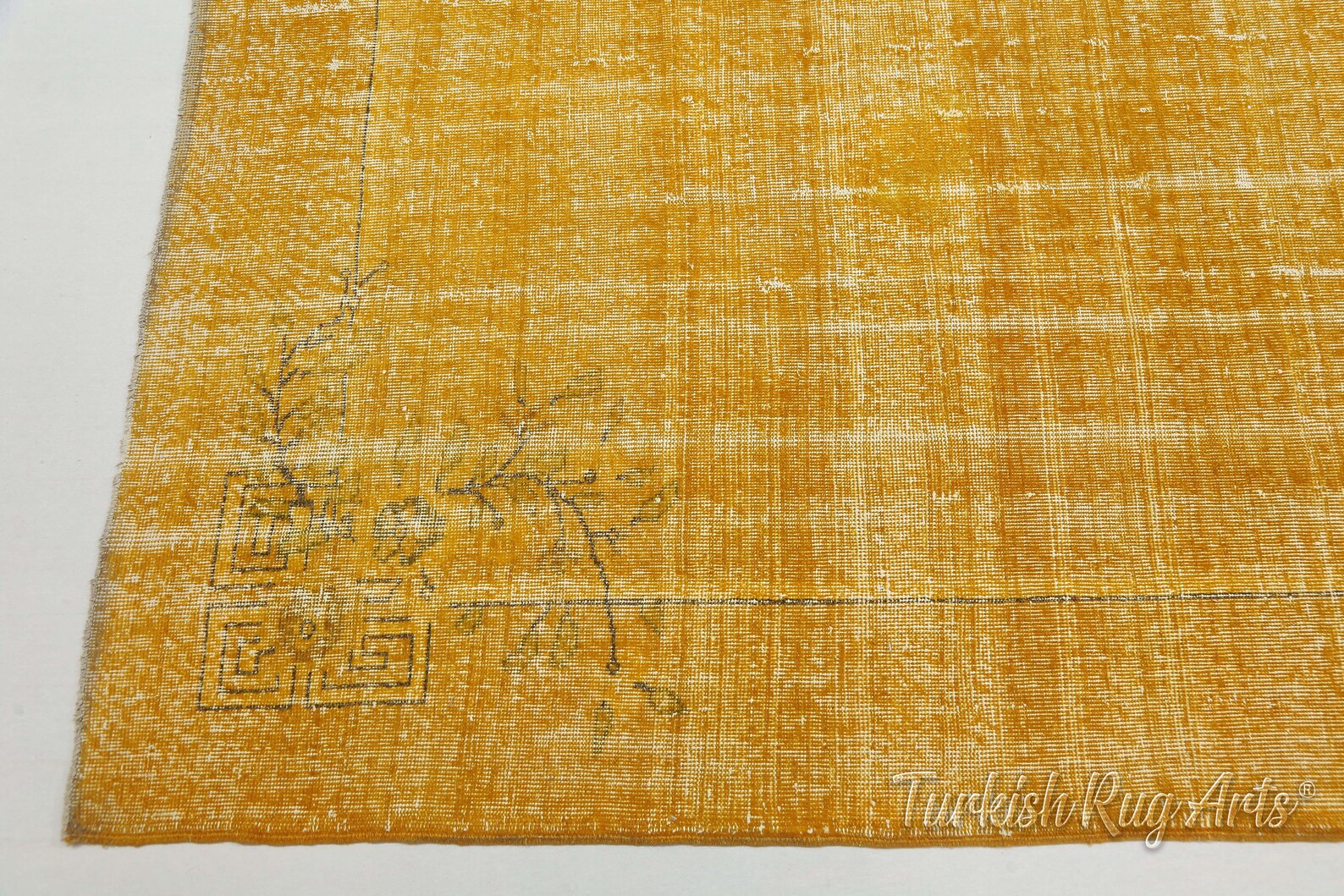 6.9x10.5 ft TURKISH OUSHAK Rug SUNBURST Handmade Wool Etsy