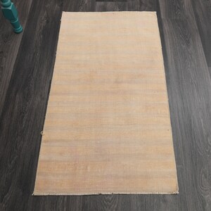1.8x3.3 Ft, TURKISH Rug, Vintage Rug, Oushak Rug, Wool Rug, Handmade Rug, Bath Mat, Door Mat, Farmhouse Decor, Runner Rug, Flatweave Carpet