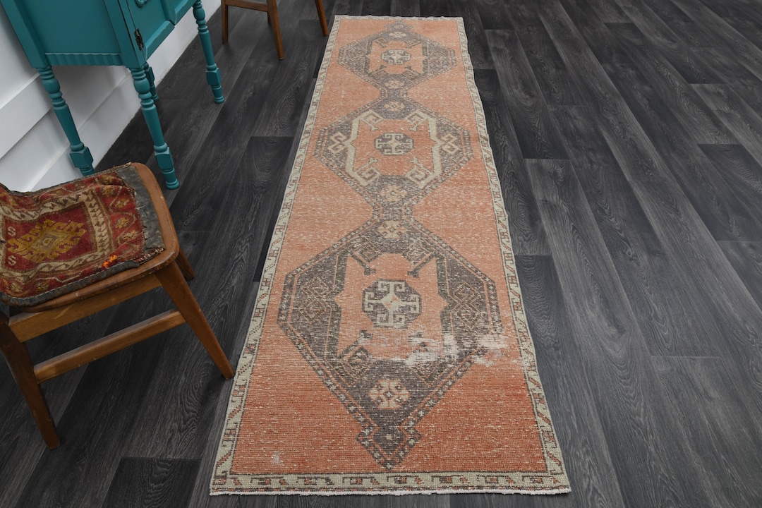 2.8x10.1 Ft, TRADITIONAL, HALLWAY RUNNER, Turkish Runner, Vintage ...
