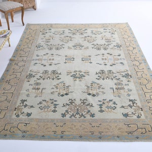 トルコ　ヴィンテージラグ　ベージュ　グレー kana5様専用 トルコ ヴィンテージラグ グレー ベージュ トルコ