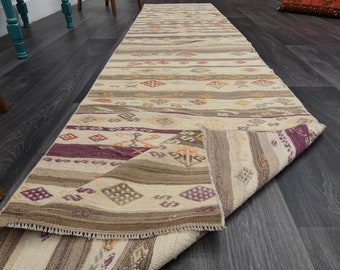 2.5 x 11.3フィート、トルコ製ラグランナー、ヴィンテージラグランナー