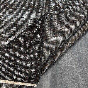 3.3x6.5 ft, FADED BLACK TURKISH Runner Rug, Vintage Rug, Wool Oushak Rug, Handmade, Hallway and Stair Decor, Kitchen-Farmhouse-Bedroom Rug