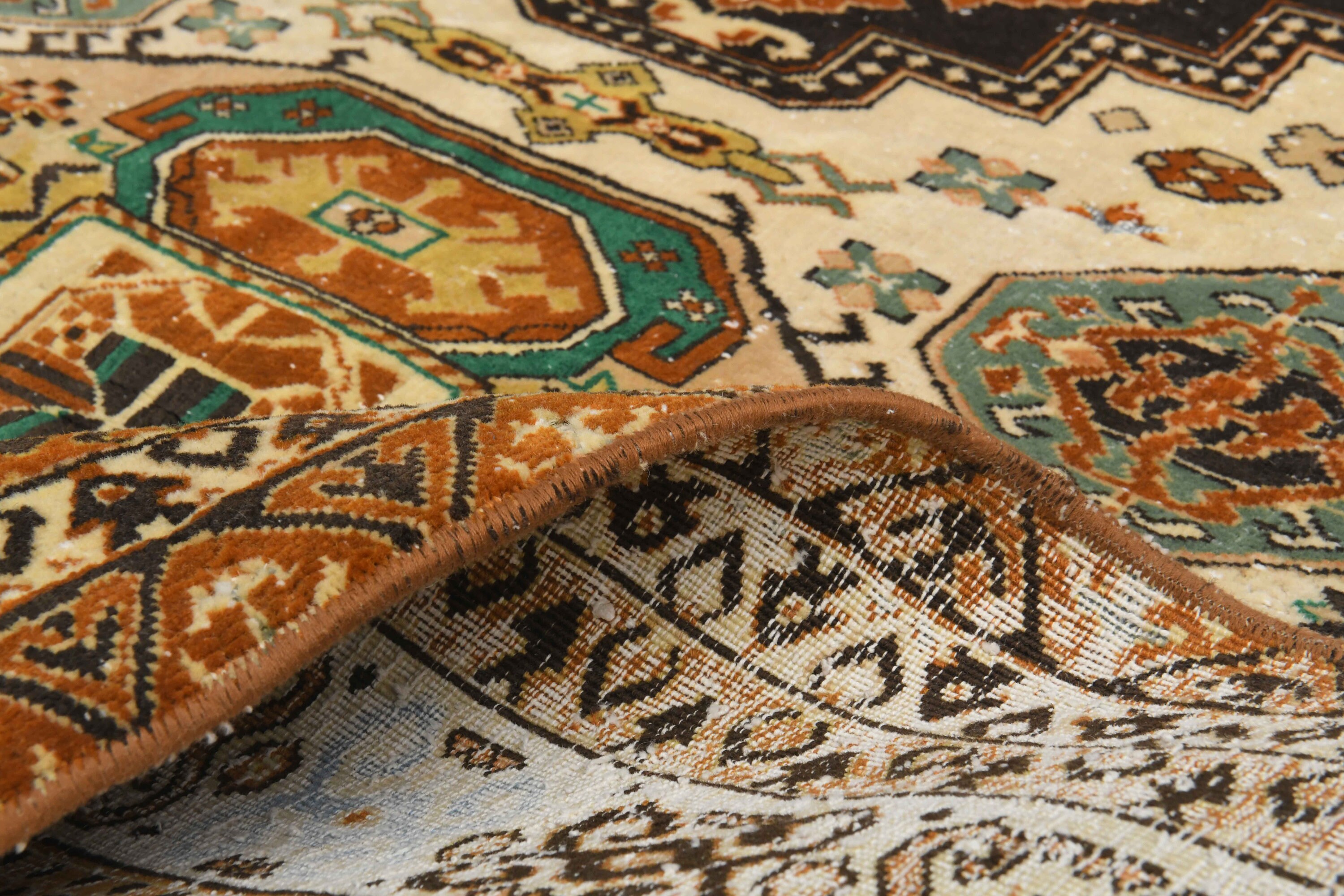 4.3x5.8 Ft, TURKISH Rug, Oushak Rug, Vintage Rug, Wool Rug