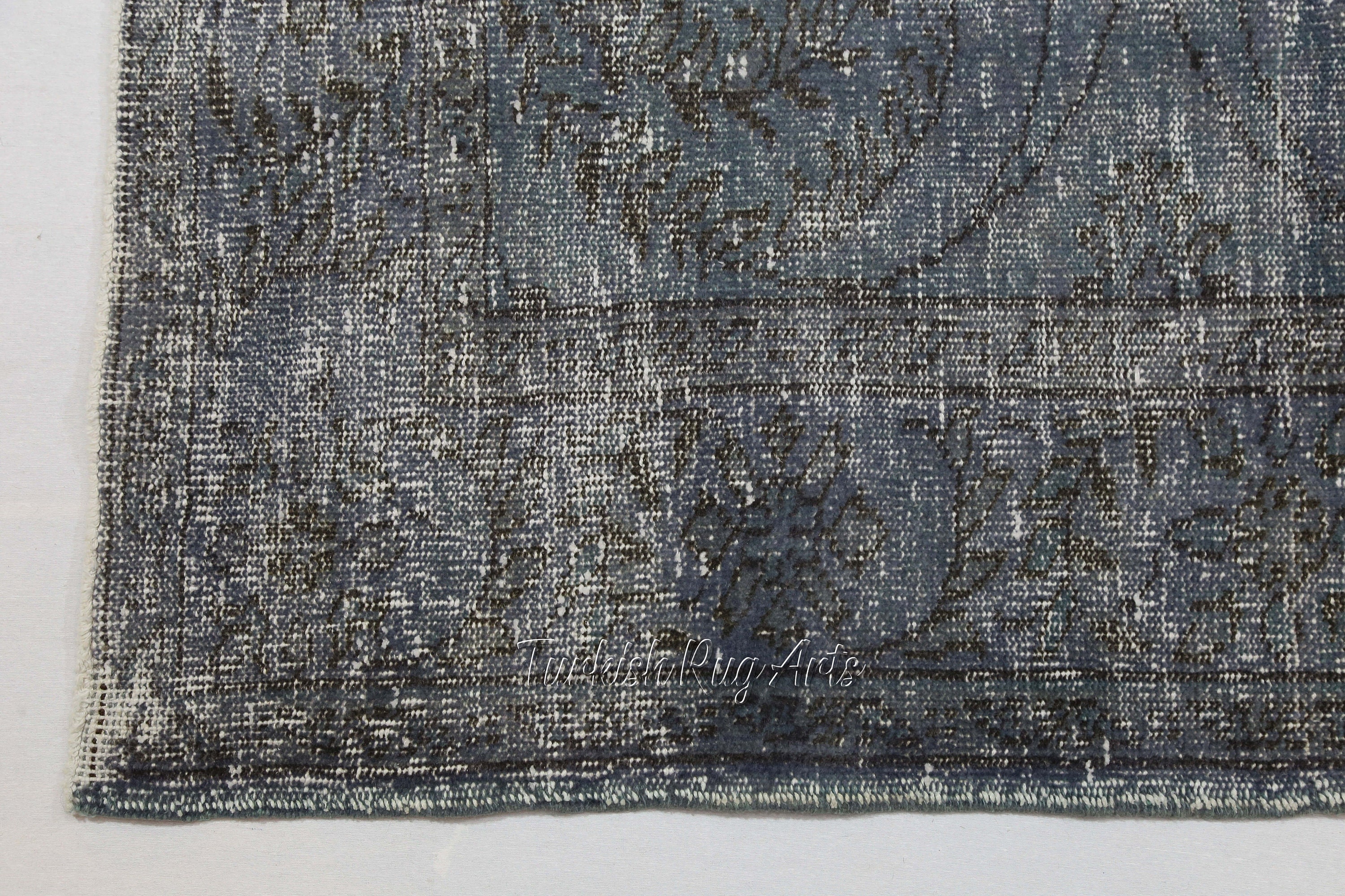 6x9.4 ft TURKISH DARK BLUE Area Rug Area Rug Vintage Rug Etsy