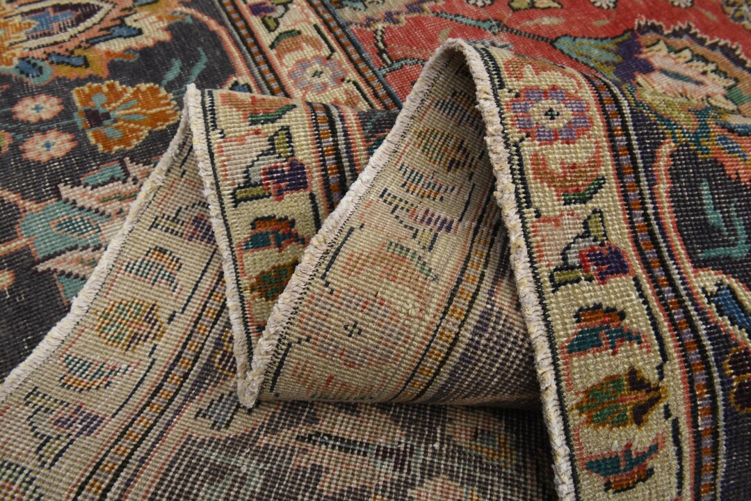 9'4x9'4 Ft, MODERN PERSIAN RUG, Luxury Rug, Washable, Floral Design ...