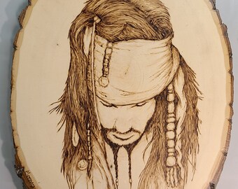 Captain Jack Wood Burning