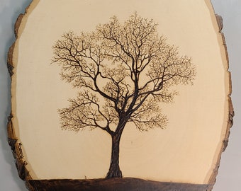 Lone tree Wood Burning