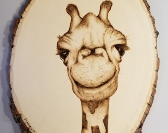 Giraffe Holz brennen