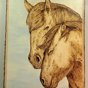 Horses Wood Burning